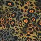 Preview: Viskose Druck Leoprint grün orange